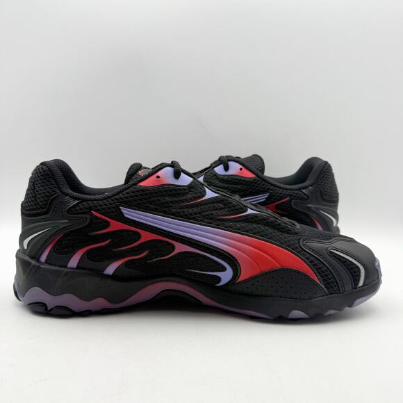 PUMA Mens Inhale Sneakers US 12 EU 46 Black Red Athletic Shoes NIB - Picture 4 of 12